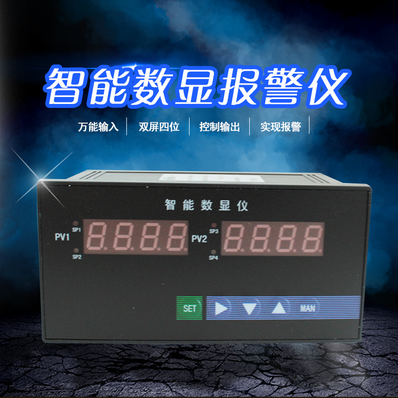 雙輸入智能數(shù)字顯示控制儀溫度壓力液位數(shù)顯表上下限報(bào)警數(shù)顯表